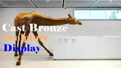 Odlewany wyświetlacz rzeźby z brązu